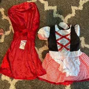Little red riding hood costume size small 6-12months
